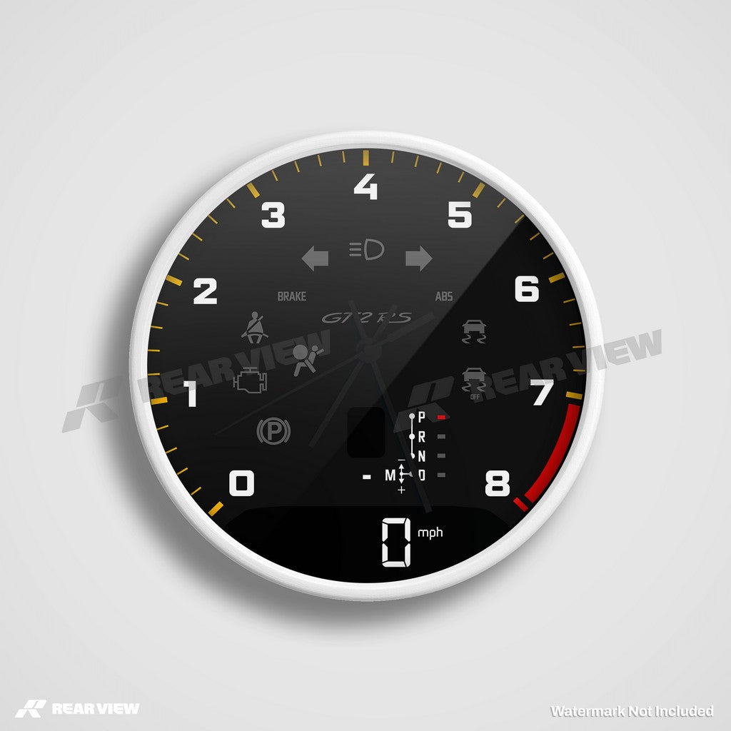 GT2RS Automatic Speed Dial - Black Clock