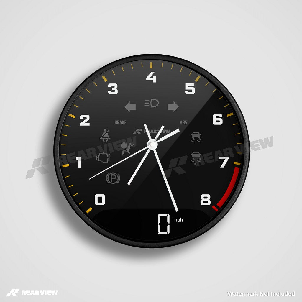 GT2RS Speed Dial - Black Clock