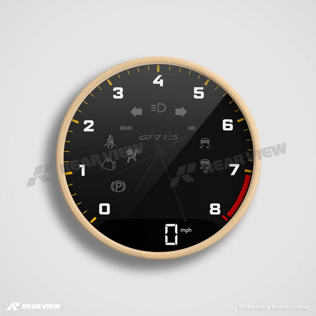 GT2RS Speed Dial - Black Clock