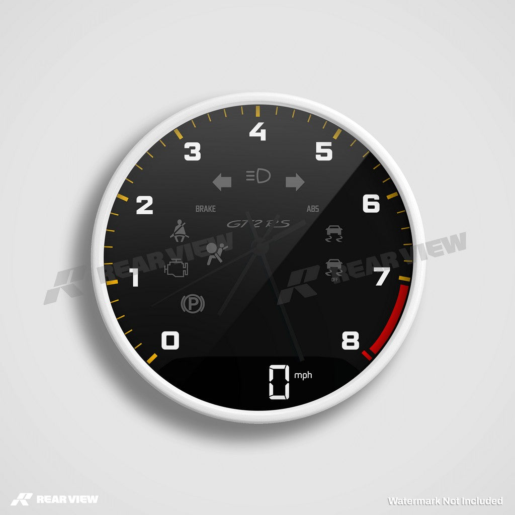 GT2RS Speed Dial - Black Clock