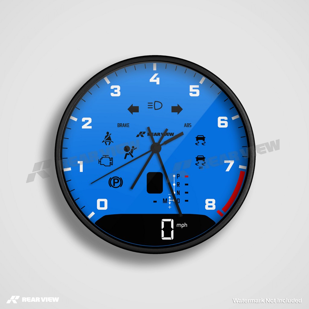 GT2RS Automatic Speed Dial - Blue Clock