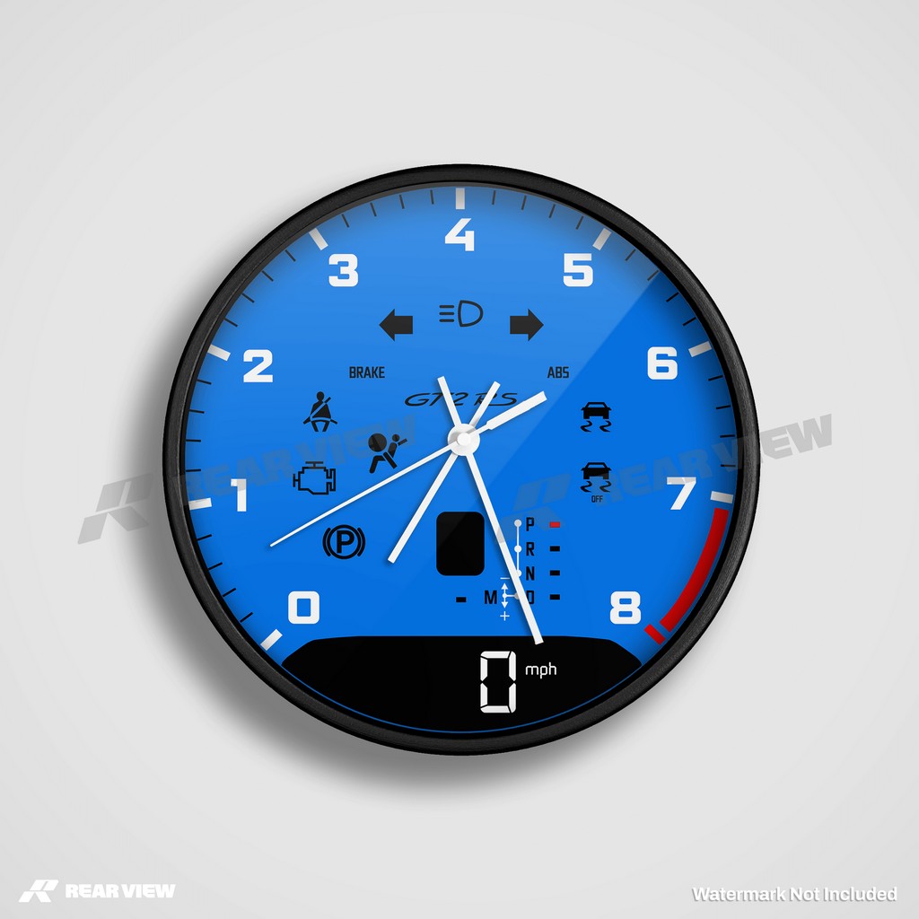 GT2RS Automatic Speed Dial - Blue Clock