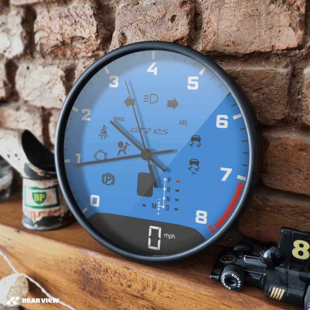 GT2RS Automatic Speed Dial - Blue Clock