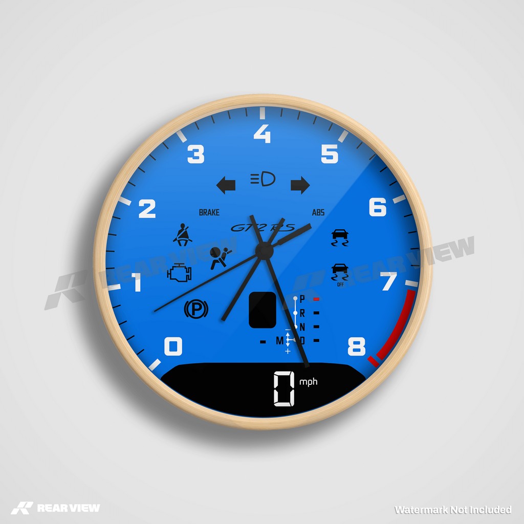 GT2RS Automatic Speed Dial - Blue Clock