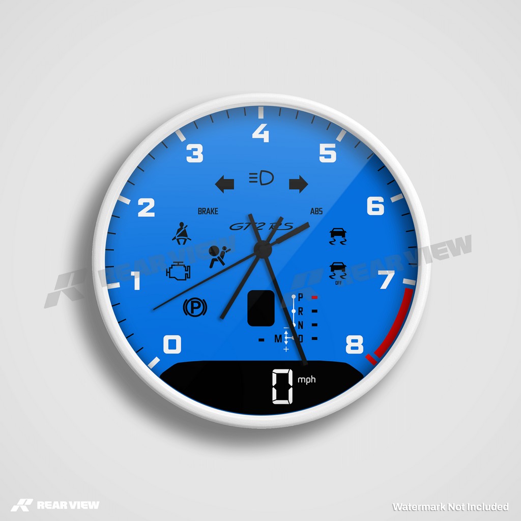 GT2RS Automatic Speed Dial - Blue Clock