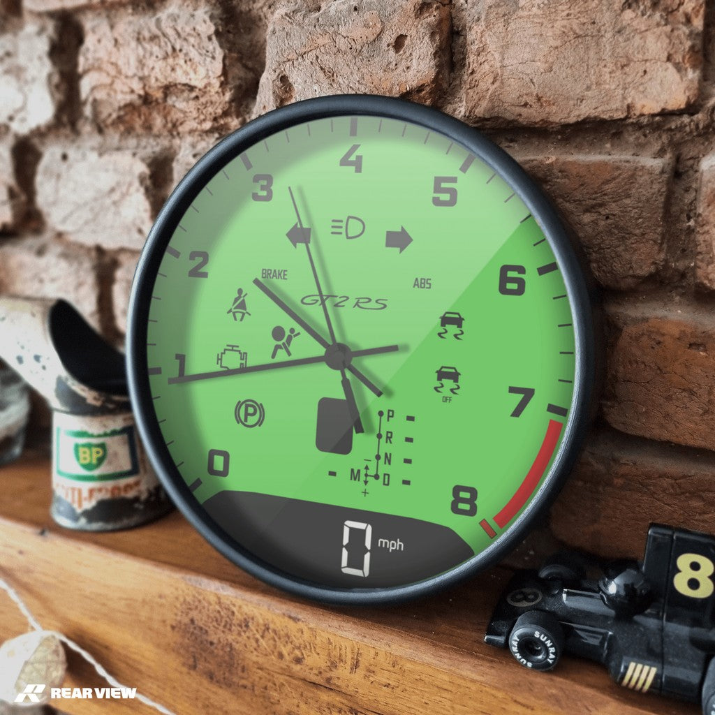 GT2RS Automatic Speed Dial - Green Clock