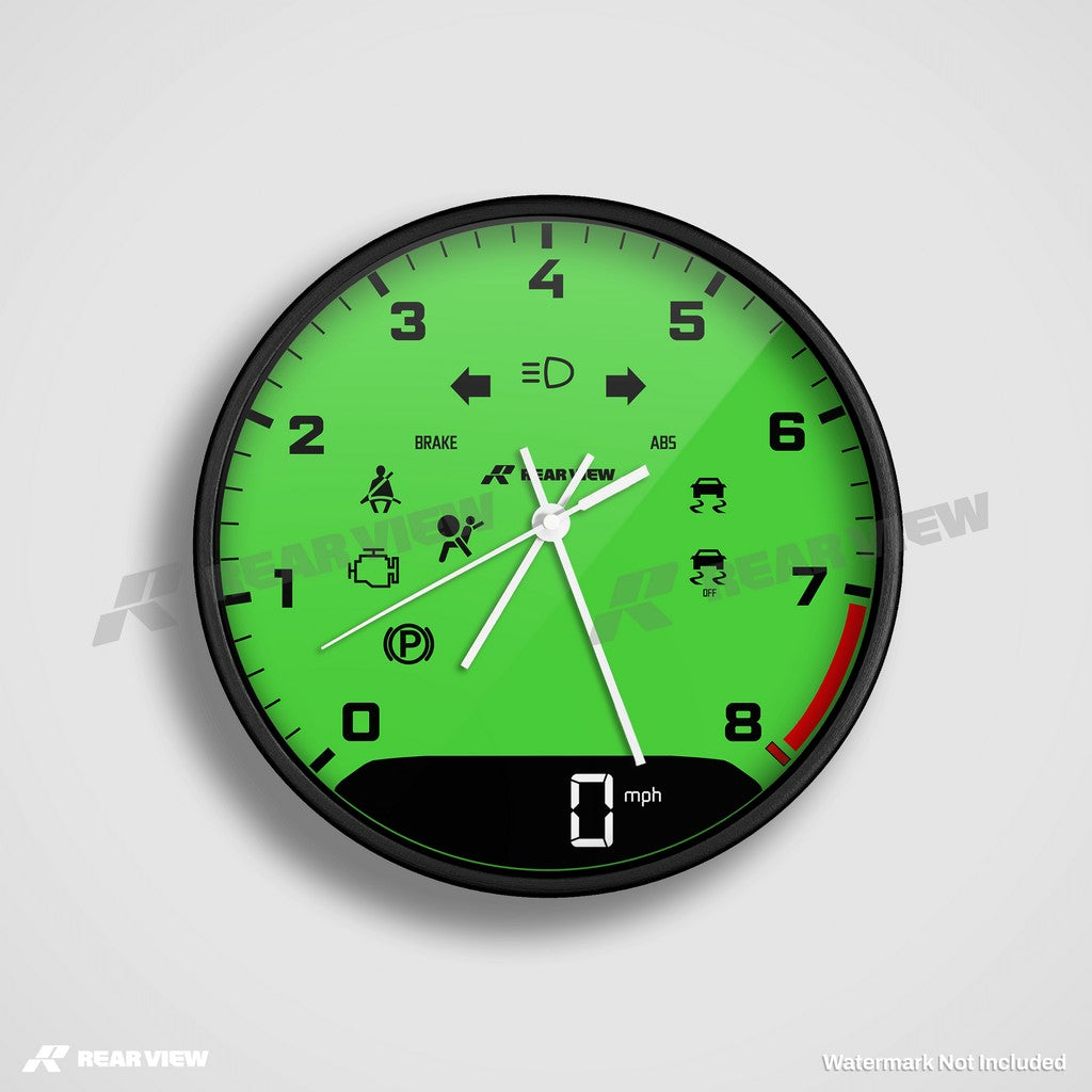 GT2RS Speed Dial - Green Clock