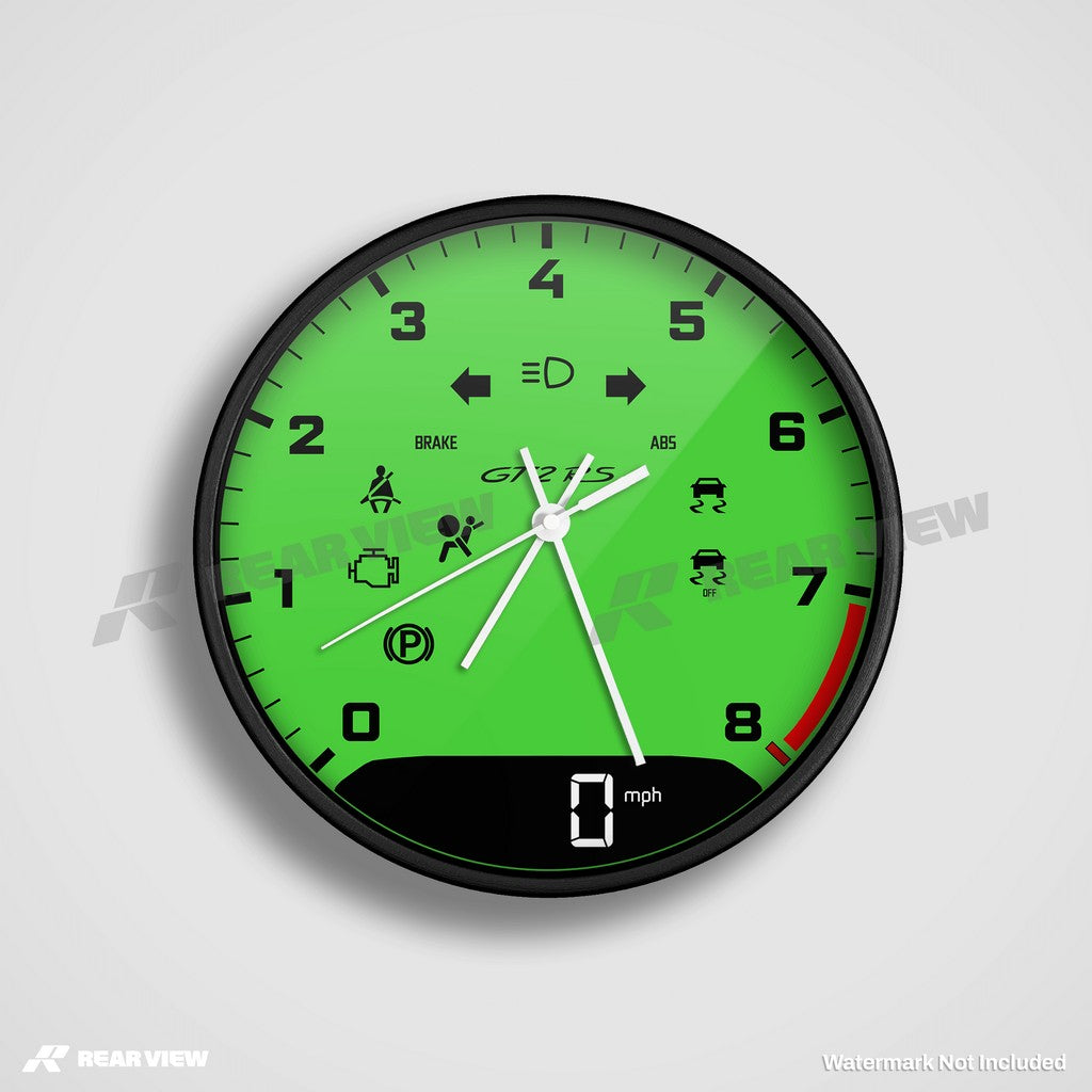 GT2RS Speed Dial - Green Clock