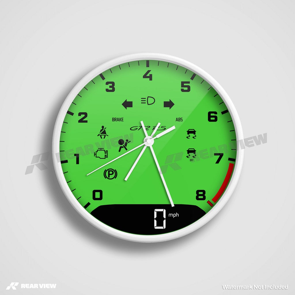 GT2RS Speed Dial - Green Clock