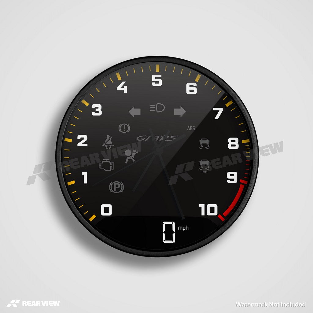 GT3RS Speed Dial - Black Clock