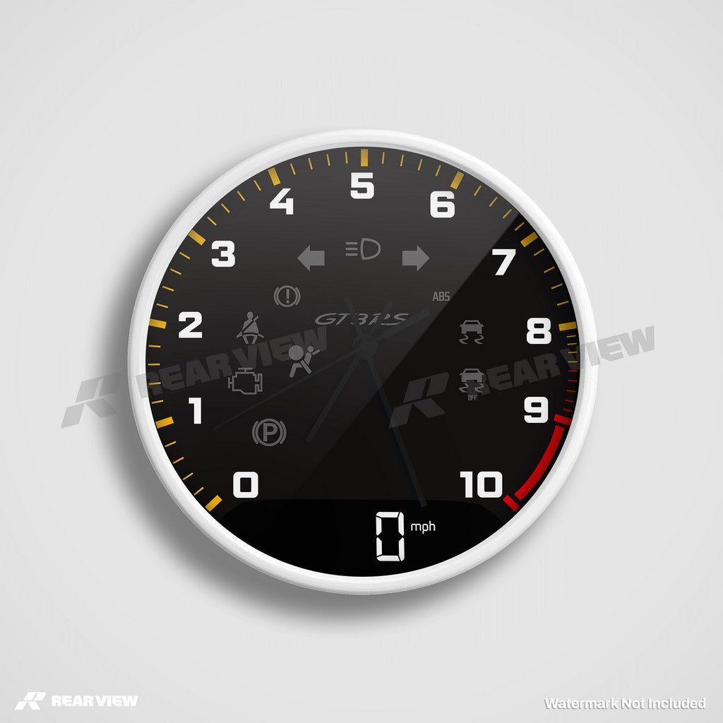 GT3RS Speed Dial - Black Clock