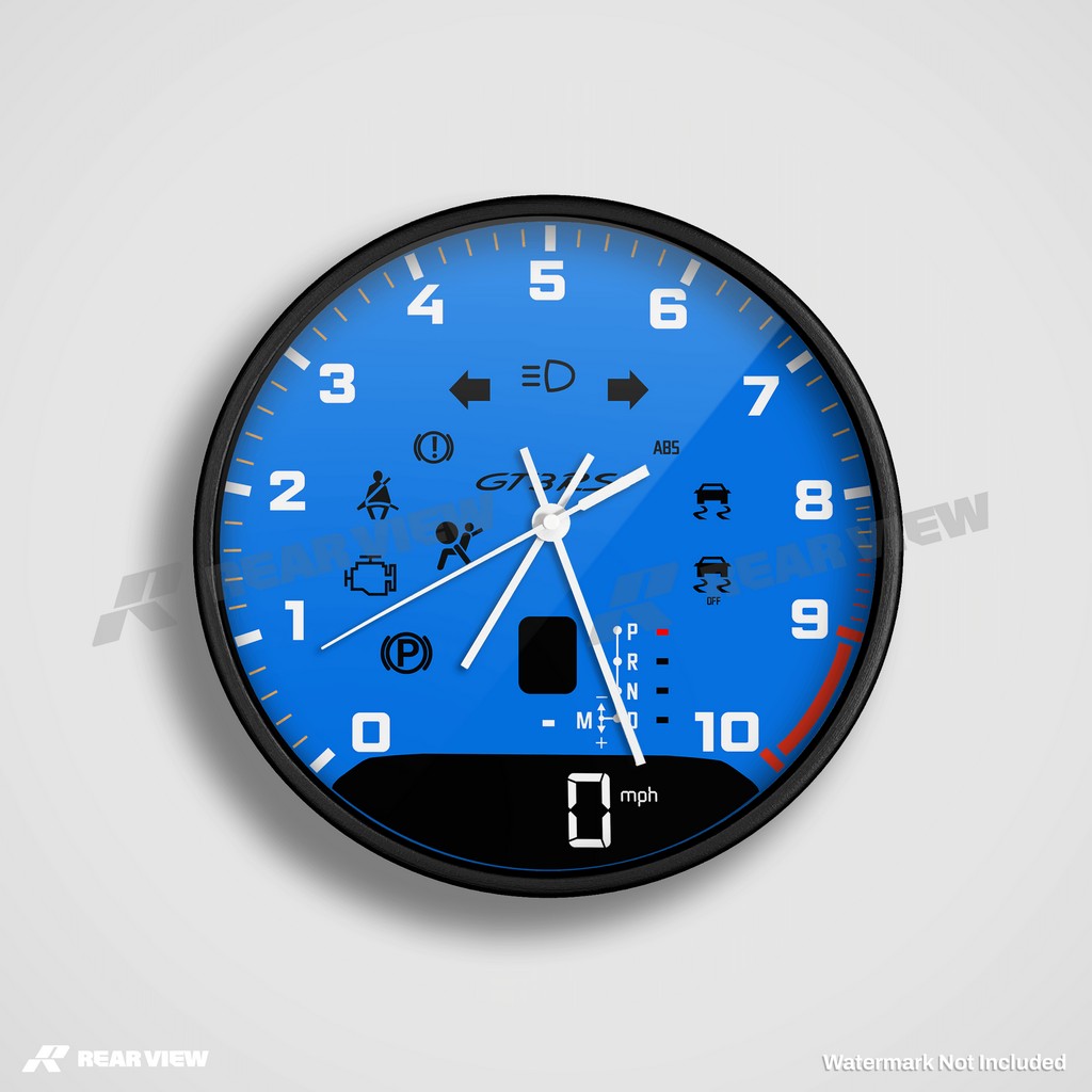 GT3RS Automatic Speed Dial - Blue Clock