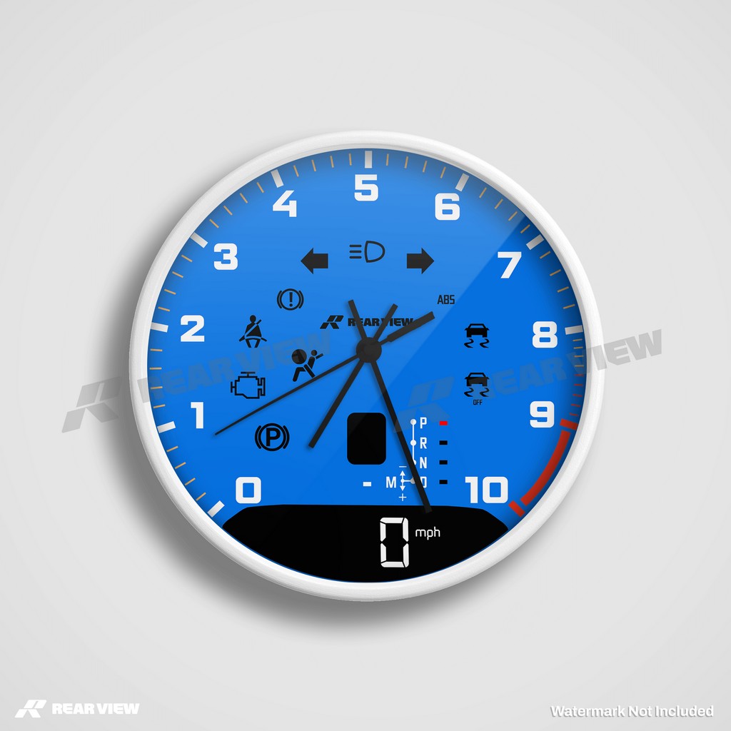 GT3RS Automatic Speed Dial - Blue Clock