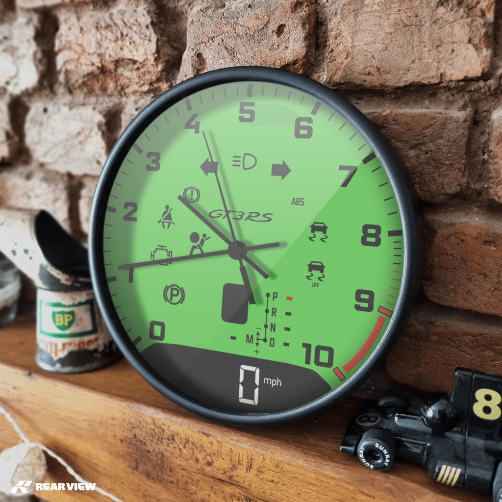 GT3RS Automatic Speed Dial - Green Clock