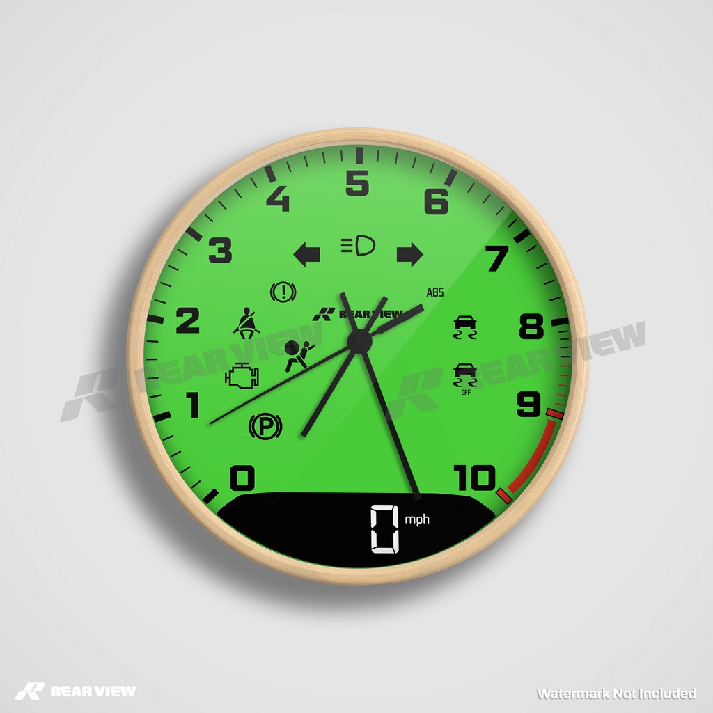 GT3RS Speed Dial - Green Clock