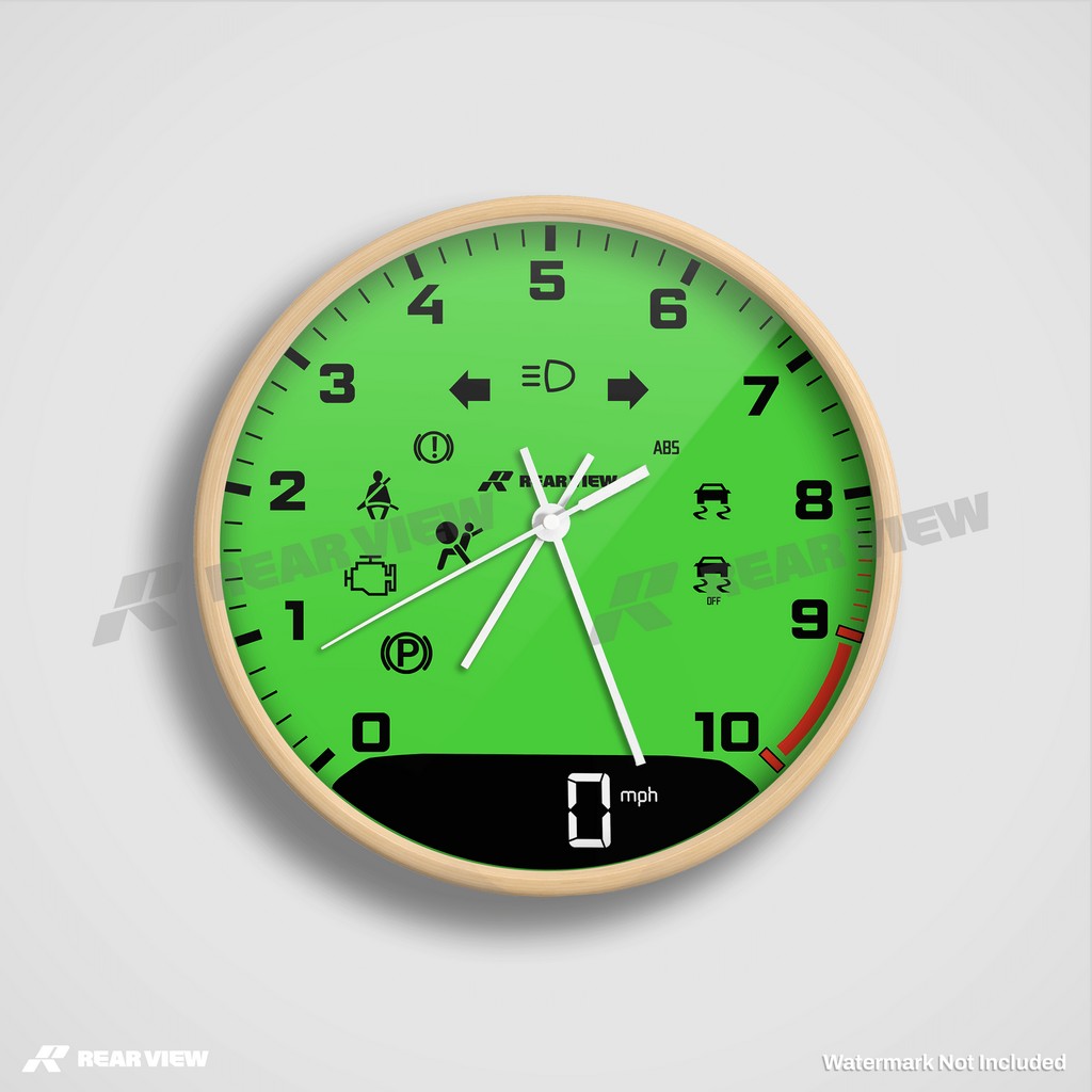 GT3RS Speed Dial - Green Clock