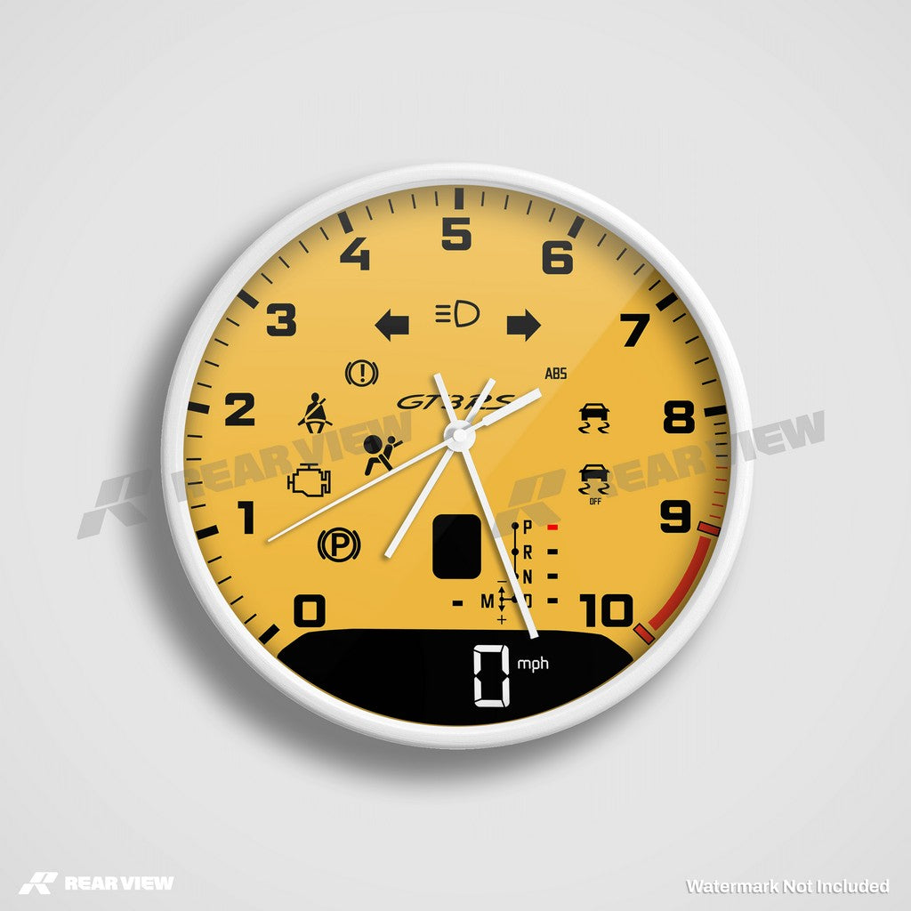 GT3RS Automatic Speed Dial - Yellow Clock