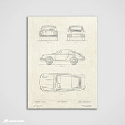 911 Car Patent - Art Print