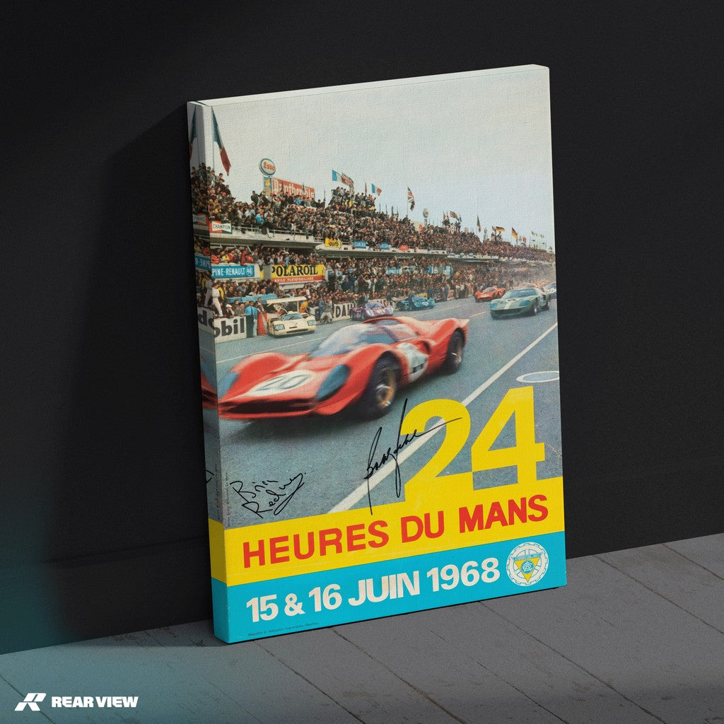 Le Mans 1968 - Vintage Race Poster