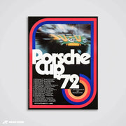 Deutscher Autopokal 1972 - Vintage-Rennplakat 