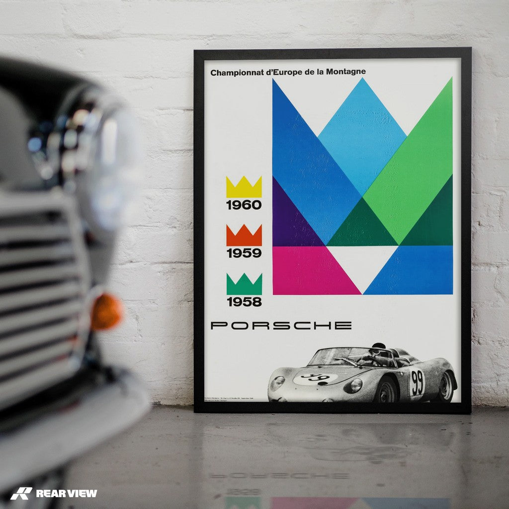 European Hill Climb Championship - Vintage Race Poster