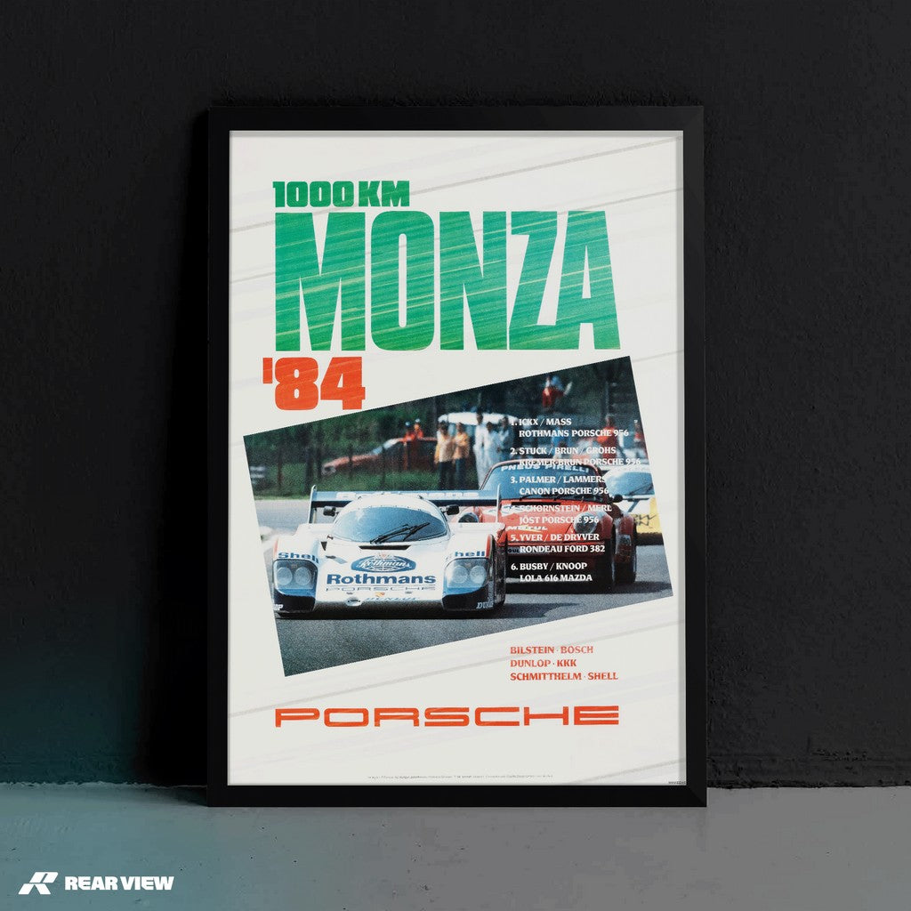 1000 Kilometers Monza 1984 - Vintage Race Poster