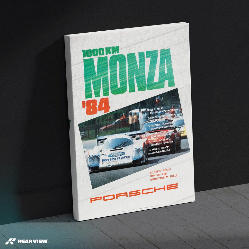 1000 Kilometers Monza 1984 - Vintage Race Poster