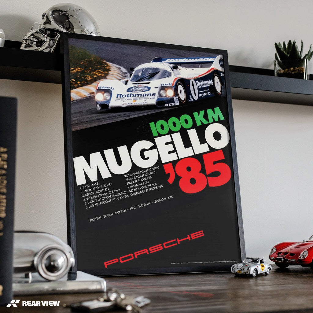 1000 Kilometers Mugello 1985 - Vintage Race Poster