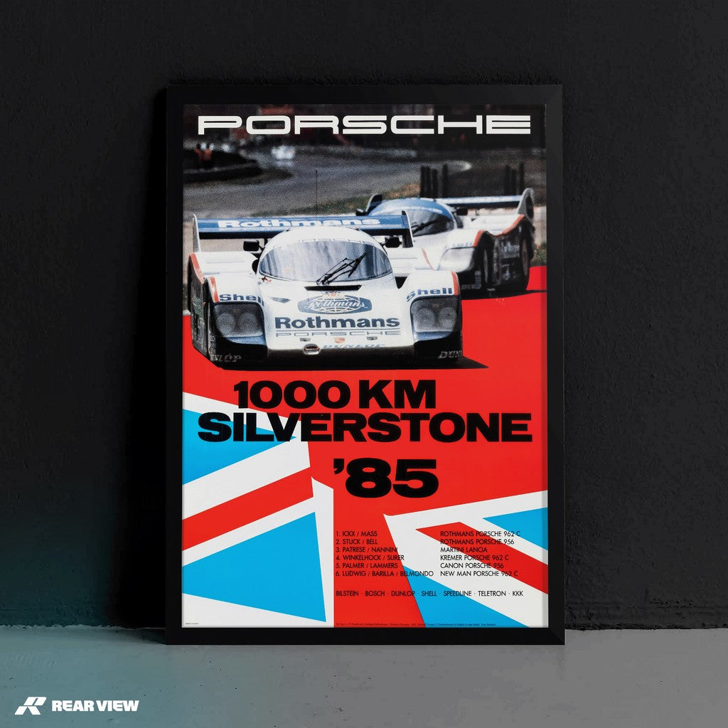 1000 Kilometers Silverstone 1985 - Vintage Race Poster