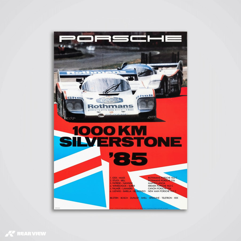 1000 Kilometers Silverstone 1985 - Vintage Race Poster