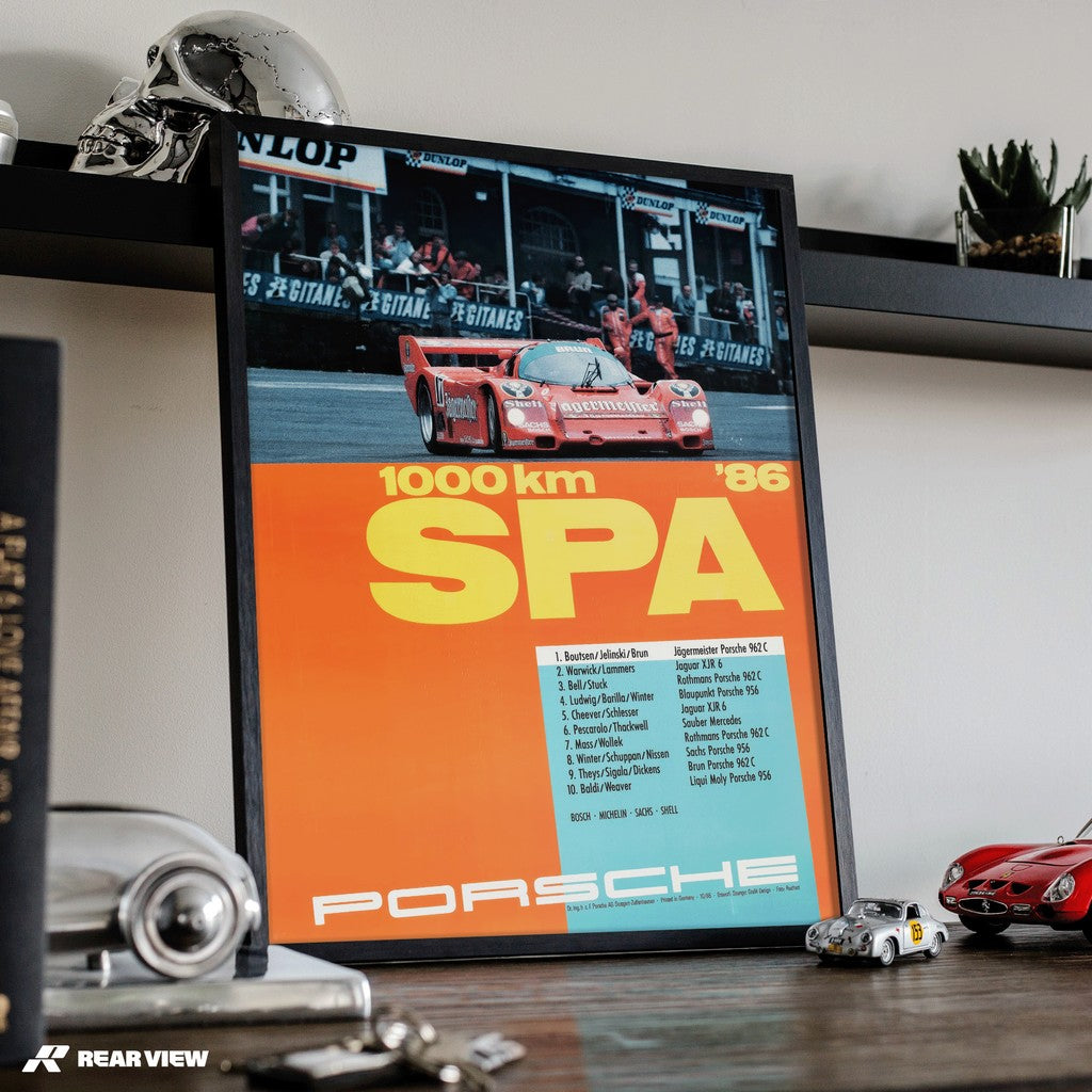 1000 Kilometers Spa 1986 - Vintage Race Poster