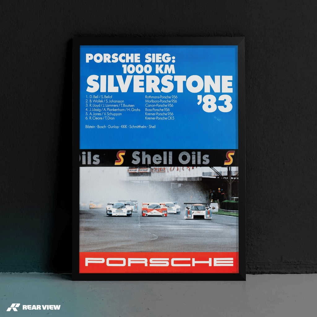1000 Kilometers Silverstone 1983 - Vintage Race Poster