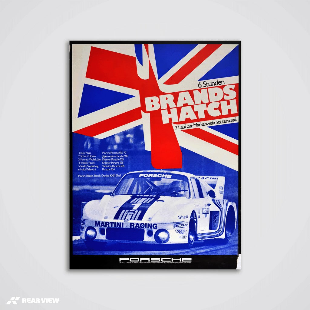 935 - Brands Hatch World Sports Car Champions 1977 Poster