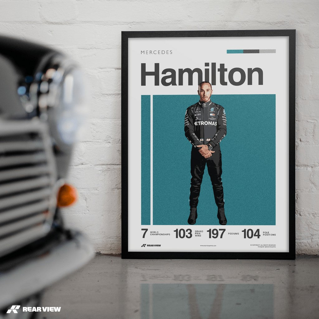 Stevenage Racer - Hamilton Art Print