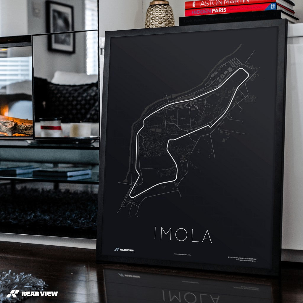 The Home of Ferrari - Imola Track Art Print