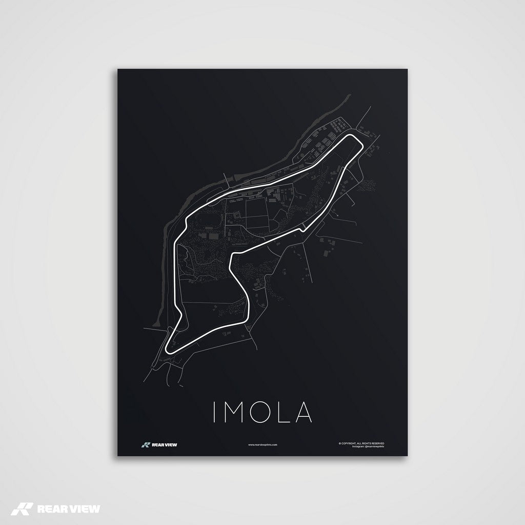 The Home of Ferrari - Imola Track Art Print