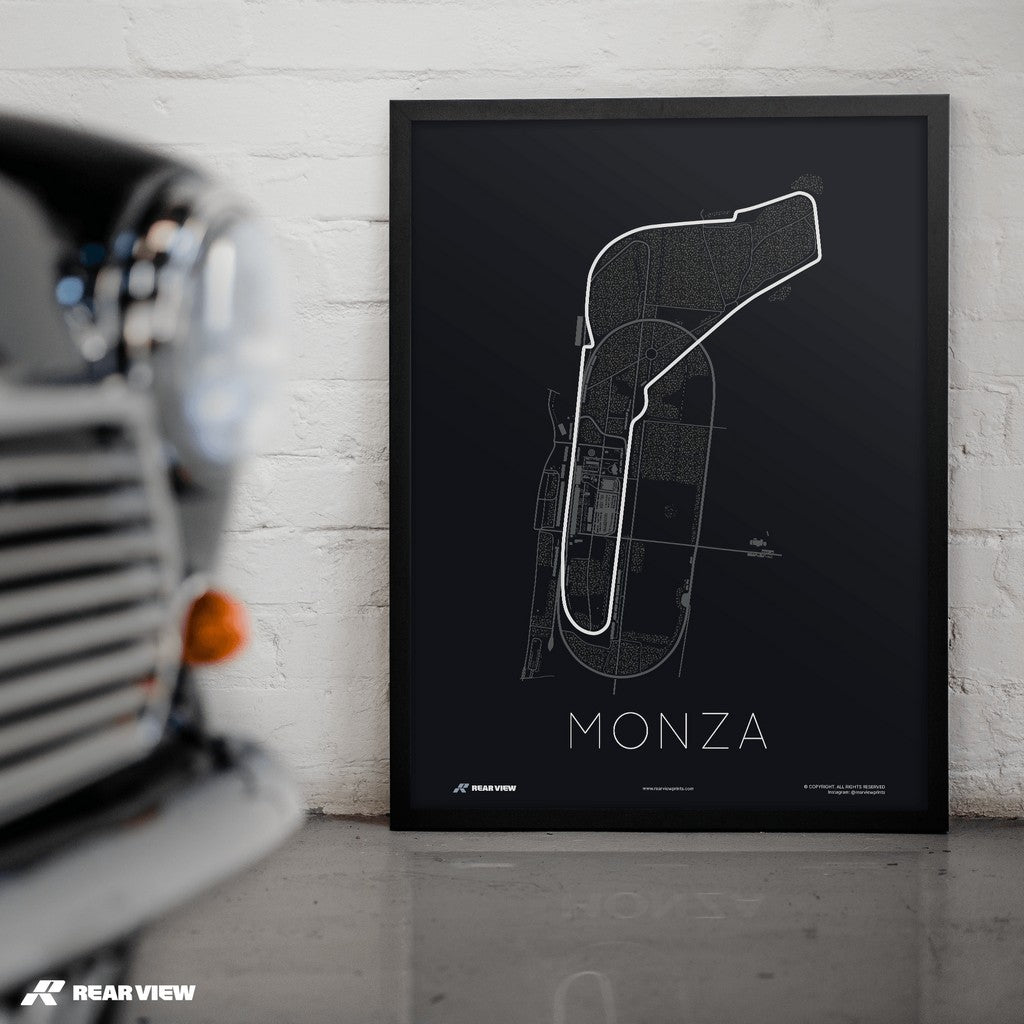 Full Throttle Formula 1 – Monza Track Art Print