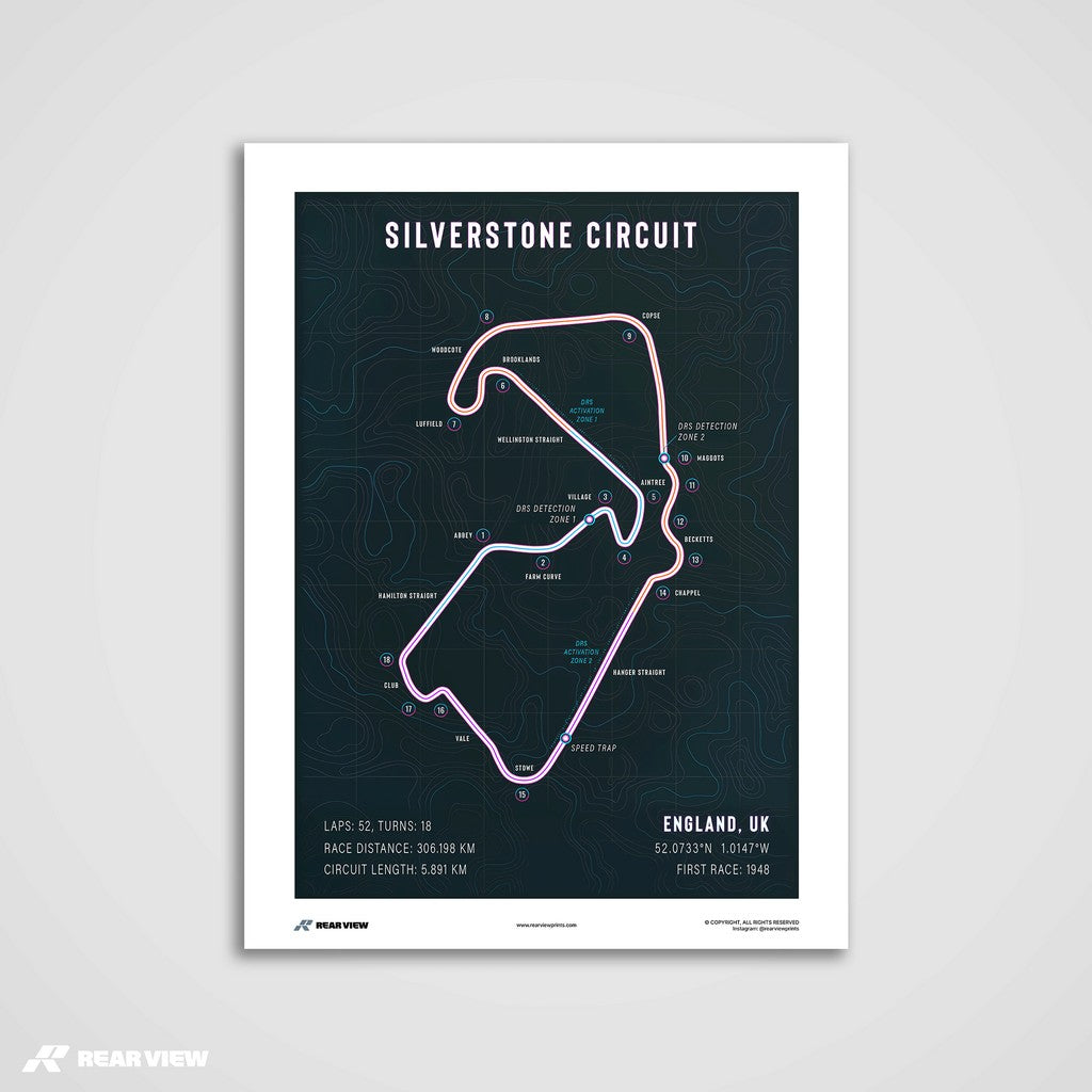 Prestigious Formula - Silverstone Track Art Print