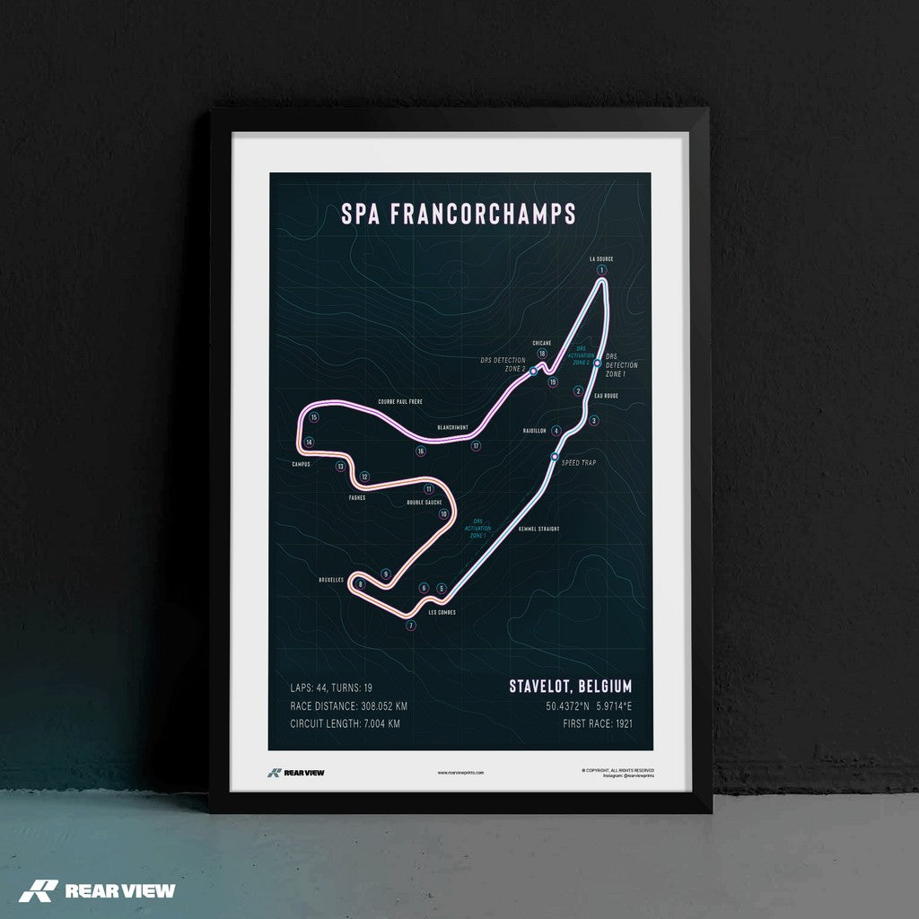 Majestic Corners - Spa Track Art Print