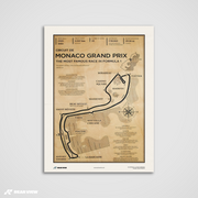 Monaco Race Track - Vintage Art Print
