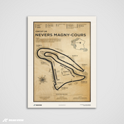 Nevers Magny-Cours Race Track - Vintage Art Print