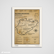 Nurburgring Race Track - Vintage Art Print
