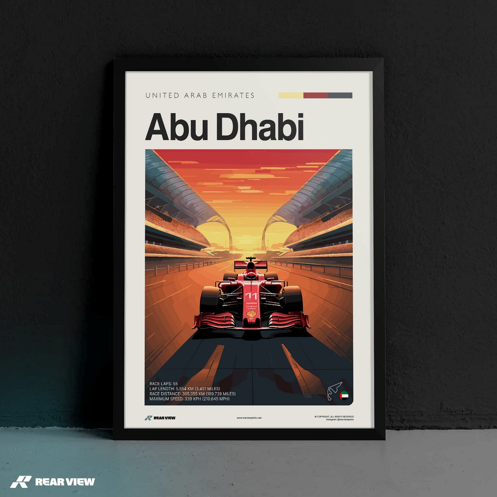 Abu Dhabi Race Track - Art Print