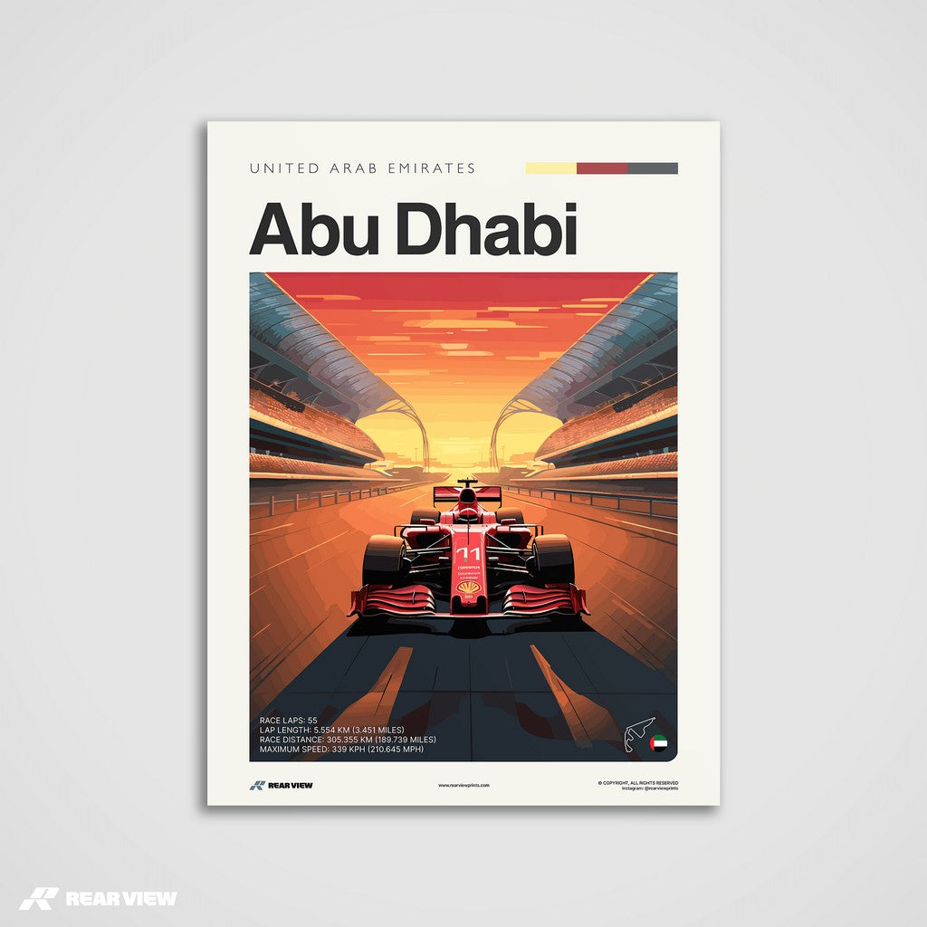 Abu Dhabi Race Track - Art Print