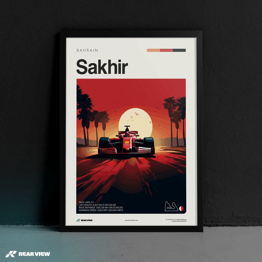 Sakhir Race Track - Art Print