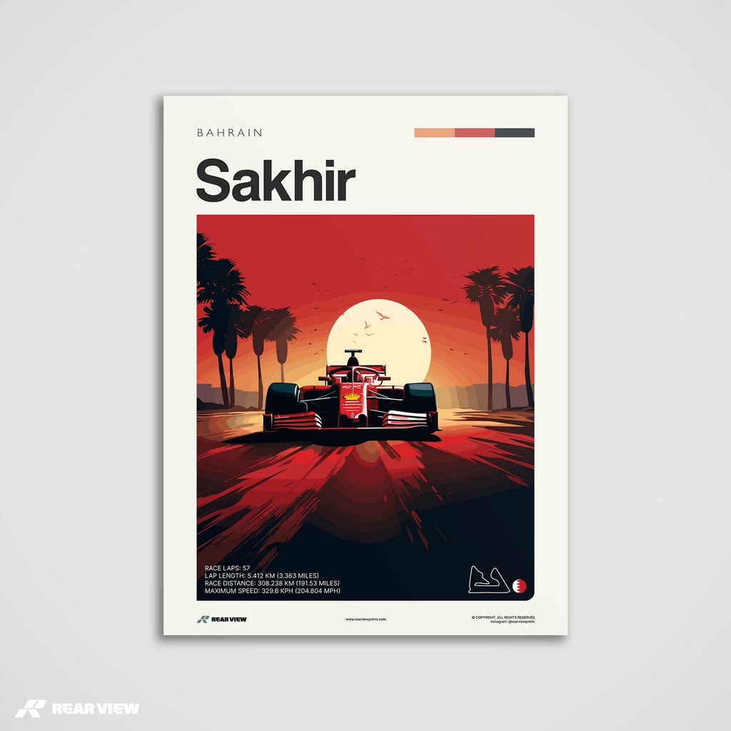 Sakhir Race Track - Art Print