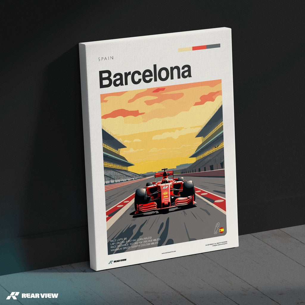 Barcelona Race Track - Art Print