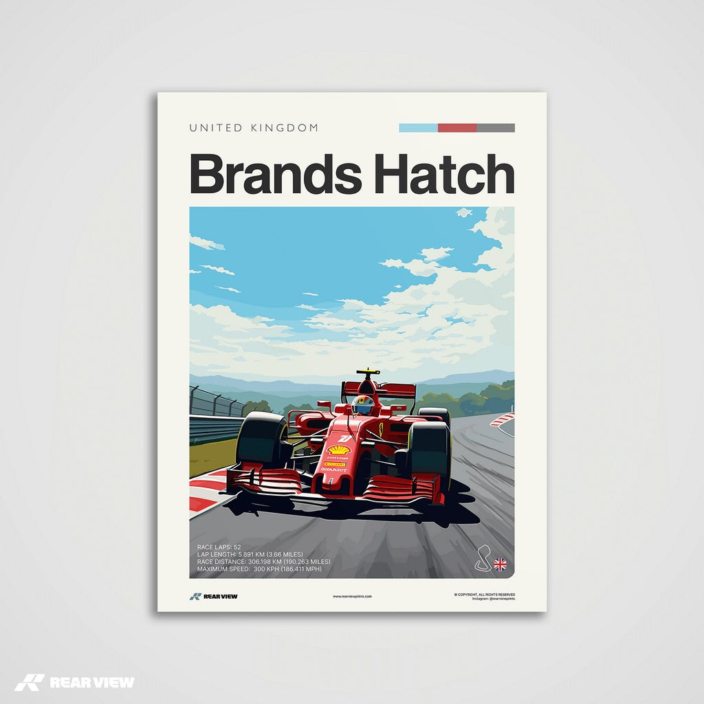 Brands Hatch Race Track - Art Print