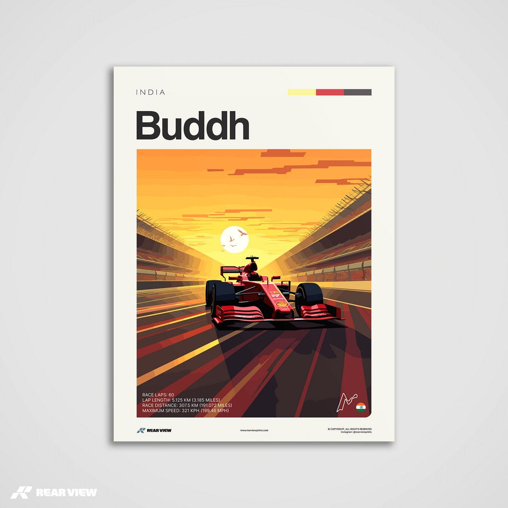 Buddh Race Track - Art Print