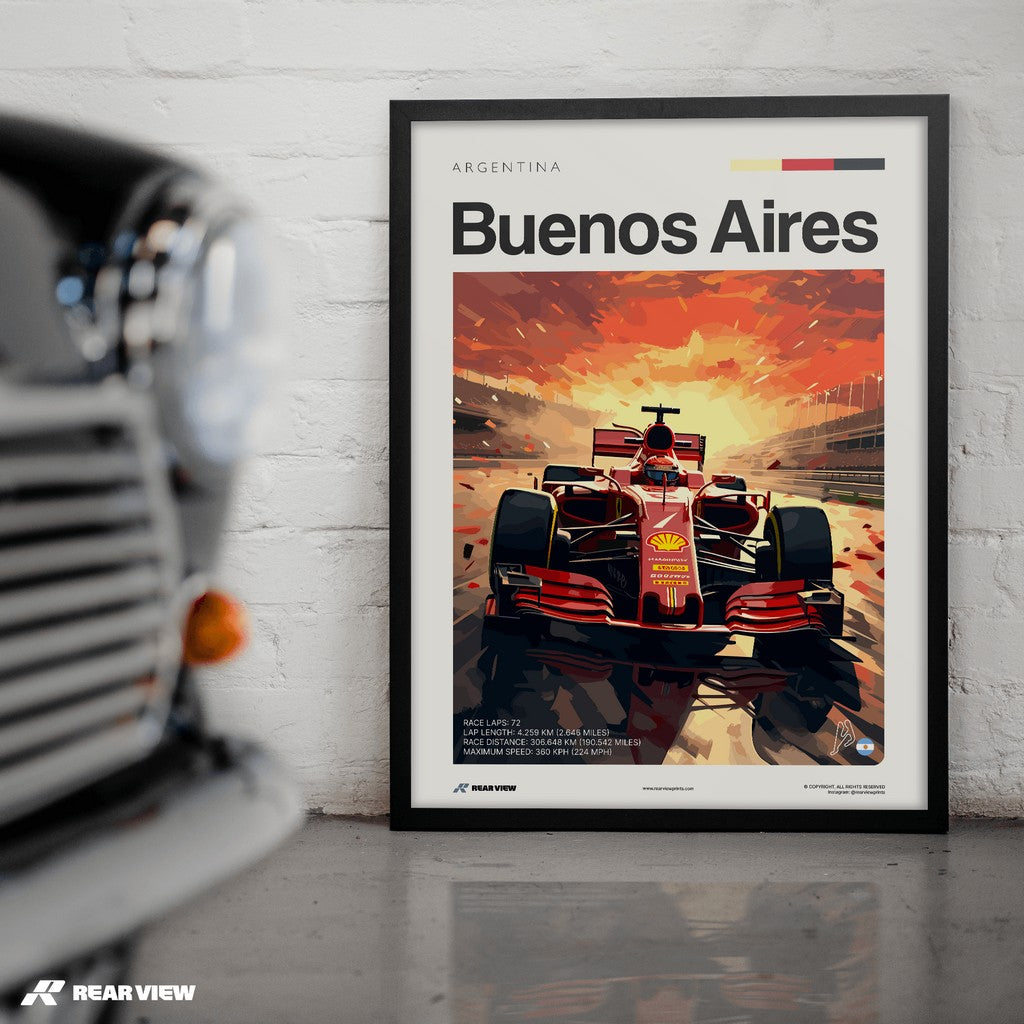 Buenos Aires Race Track - Art Print